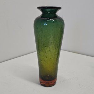 Blenko Tall Desert Green Vase